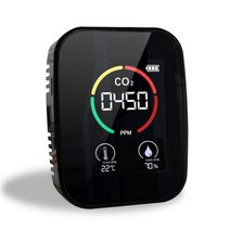 다기능 5 인 1 CO2 측정기 디지털 이산화탄소 USB 공기 HCHO 감지기 가스 분석기 온도 습도 품 모니터, CHINA_3 in 1 Black 2