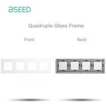 전기장비 소모품 BSEED 벽 조명 스위치 유리 패널 부품 흰색 USB 소켓 기능 DIY EU CAT5 TV 전원 콘센트, 299mm Frame_DIY Parts Only