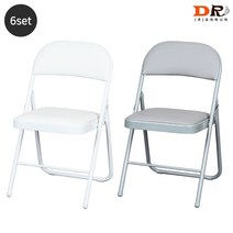 주식회사도리퍼니처 도리퍼니처 [기획상품 6개 묶음] 분체 접의자 신형 / 화이트 그레이 접의식 업소 접이식, 그레이(6개)