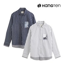 행텐 행텐 남성 포플린 포토 프린트 셔츠-BI8R072020426