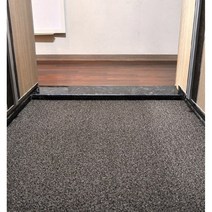 미끄럼 방지 코일 매트 신발장 현관 베란다 헬스장 바닥 고무 롤 눈 우천 놀이터 바닥재, 브라운베이지, 투톤
