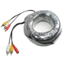 [ILLU]Coms CCTV 케이블 30m - 2RCA + DC 5.5 전원 검정색 CCVT카메라 보안TV CCTV악세사리 감시 CCTV용품 CCTV부품_h§AeEA, f§본상품§f