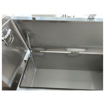 포터적재함 공구통 문짝 스텐 공구함 공구박스 대형 방수 스테인레스 스틸 두꺼운 도구 상자 물 전기 난방 재고, 길이, 너비 및 높이 120*40*40cm*1.5 스테