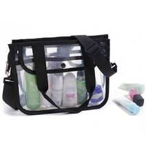 투웨이 방수 투명 크로스백(블랙) 바캉스가방