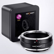 K & F CONCEPT EF-L EF EF-S 렌즈-L 마운트 어댑터 링-캐논 EF 렌즈-시그마 라이카 파나소닉 L 마운트 카메라, CHINA_Black