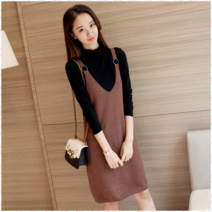 여성 투피스 멜빵 롱 니트 원피스 루즈핏 겨울X26 556788631531_13q2