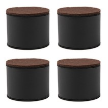 철물대장 가구 다리 높이조절발 초간단 접착, A-11.블랙 원형(중)(60x52mm)-4개