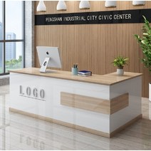 MANGOFACTORY 인포메이션 카운터테이블 미용실 식당 안내데스크, 블랙 140x60x80cm