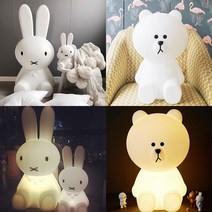 미니비 미피토끼 곰 조명 무드등 수면등, 곰_너비30 높이50cm (USB 16종컬러)