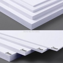 우드락 폼포드 건축용스티로폼 압축스티로폼 5pcs 300x200mm diy 건물 모델 재료에 대 한 흰색검정색 pvc 폼 보드 수제 모델 만들기 재료 플라스틱 플랫 보드, 5pcs 블랙 5mm