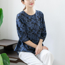 싹쓰리마켓 엄마옷 여성 여름 인견 7부 블라우스 2p 빅사이즈