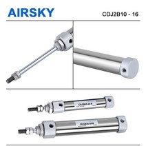 유압실린더 CDJ2B 공기 실린더 복동 싱글로드 미니 스트로크 5 20, 14 Stroke 125mm_01 Bore 10mm