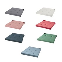 이케아 JUSTINA 의자패드/식탁의자/방석, 레드_204.728.24