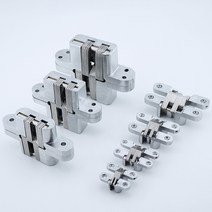 피벗힌지 도어경첩 크로스 HStainless 스틸 숨겨진 은폐 경첩 보이지 않는 도어 조리대 DIY, 04 4 (19X95mm) 30KG