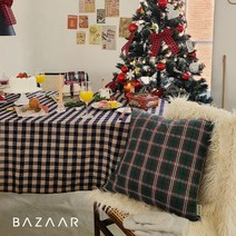 [바자르] 홀리데이 쿠션커버(50x50)1장, 색상:그린