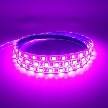 실내조명 12V용 3칩 LED바 핑크 10cm DIY용품 램프, 1개, 검정띠