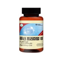 오리진슈퍼푸드 류신 프리미엄정 60정 류신단백질 뮤신단백질 분리대두단백 분리유청단백, 1개