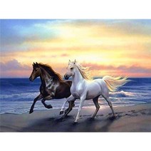 프랑스자수도안 프랑스십자수 프랑스자수 도안책 동물 말 diy 크로스 스티치 11ct 키트 공예 바느질 세트 면사 인쇄 캔버스 홈 인테리어 핫 판매