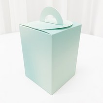 박시스트 손잡이 답례품 상자 2호, 25개, 그린