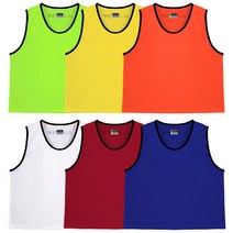 스타 축구용품 팀조끼V 라지 SW4003V 9가지 색상, 오렌지, 오렌지