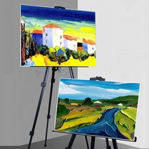키밍 휴대용 철제 이젤 미술 그림 취미 실내 야외 