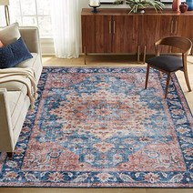 모로칸러그 페르시안카페트 보호 레트로 모로코 상쾌하고 깨끗한 대형 바닥 매트 침실-278