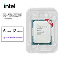인텔 코어 i5-12400F i5 12400F 2.5 GHz 6 12 스레드 CPU 프로세서 10NM L3 18M 65W LGA 1700 새롭지 만 쿨러 없음