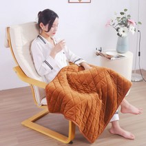 Mzzc 오피스실 무릎 열선 USB 전력 온열담요 전력담요 캠프 온열 휴빅사이즈 차량용 발열이불 brown