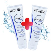 (매장 확장이전 특별 SALE) 플라스크 케라틴 크림 180ml(1+1) 찰랑이는 머릿결 손상모발복구