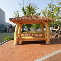 소나무원두막 3000x2000 슁글지붕 원두막 배송 설치 비용 무 정자