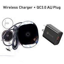 20mm 장거리 빠른 무선 충전기 보이지 않는 대리석 데스크탑 가구 테이블 아이폰 iPhone 8 X 8Plus XR XS 11Pro Max 12Pro 12Mini Sam, Charger-AU Plug