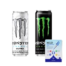 몬스터 울트라 그린 355ml 2종 각12입 총24입 MSD마스크팩