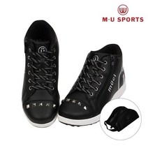 [국내 매장판] MU SPORTS 스터드 하이탑 여성골프화 MU21C3AF102-BLK 249542