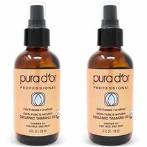 PURA DOR 프리미엄 타마누오일 118ml x2팩 Reduce Scars Psoriasis Eczema Acne, 2팩