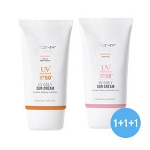 [MACQUEEN ] 맥퀸뉴욕 [1+ 1+ 1] UV 데일리 선크림 SPF50 PA+++, 수분2개+매트1개, 옵션:수분2개+매트1개