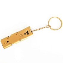 휴대용 고주파 폭발 고음 이중 튜브 생존 서바이벌 조난 구조 SOS 신호 호루라기 호각 휘슬 골드, 실버