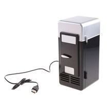 냉동고 미니 휴대용 냉장고 780ml USB 전원 자동차 음료 쿨러 홈 데스크탑 보트 여행 화장품 다목적 에너지 절약, 2.Black