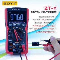 슈퍼 캐패시터 ZOYI 디지털 멀티 미터 9999 Professional True RMS 아날로그 테스터 DIY 커패시터 NCV Lcr, 한개옵션0
