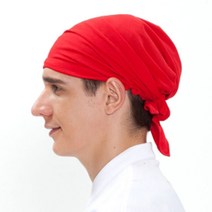 단색 쿨 두건 레드 C-114