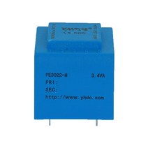 헤르츠 변환기 주파수 50hz to 60hz YHDC PE3022-M 전원 3.4VA 220V/24V PCB 용접 절연 변압기 캡슐화 안전, 한개옵션0