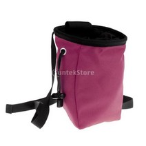 볼더링 암벽 등반 역도 체육관용 야외 초크 백 후면 지퍼 및 드로 스트링 잠금 허리 벨트 포함, 협력사, 02 Purple