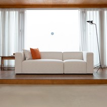 폴인퍼니 멜로우 3인 4인 친환경 패브릭 모듈 소파, 멜로우 소파 3인용 (우형)