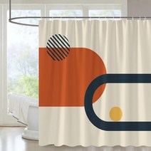 곡선커튼레일 라운드 천장 곡선 커튼레일 커튼봉 커튼링 추상 중반 세기 샤워 커튼 아치 썬 문 미니멀리스, 15 15_02 150W180H(CM)59x71in