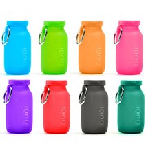 Bubi Bottle 부비바틀 접이식 실리콘 물병 415ml, Teal