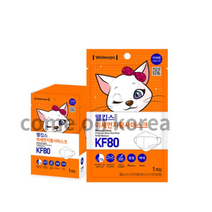 웰킵스 미세먼지황사마스크 중형 KF80, 25개입, 1개, 백색