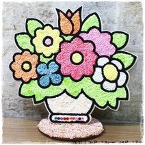 제이쥬얼 구슬클레이만들기 클레이모자이크 클레이꾸미기 클레이만들기판 클레이DIY 구슬클레이꾸미기, 화분