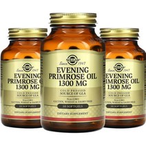 [2+1] Solgar 솔가 달맞이꽃 오일 1300mg 60정 소프트젤 종자유 감마리놀렌산 리놀렌산 달마지꽃 이브닝 프림로즈 Evening Primrose Oil 3개, 2개
