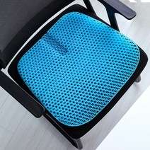 조이나라 실리콘 방석+커버 세트, 스카이블루