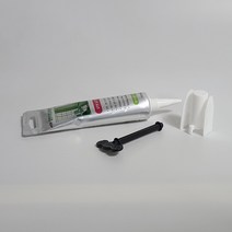 가정용 노즐 일체형/헤라캡(특허) 실리콘 실란트 일반투명 100ml + 튜브짜개 + 연장노즐