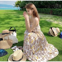 vsyoy 플라워 오프숄더 원피스